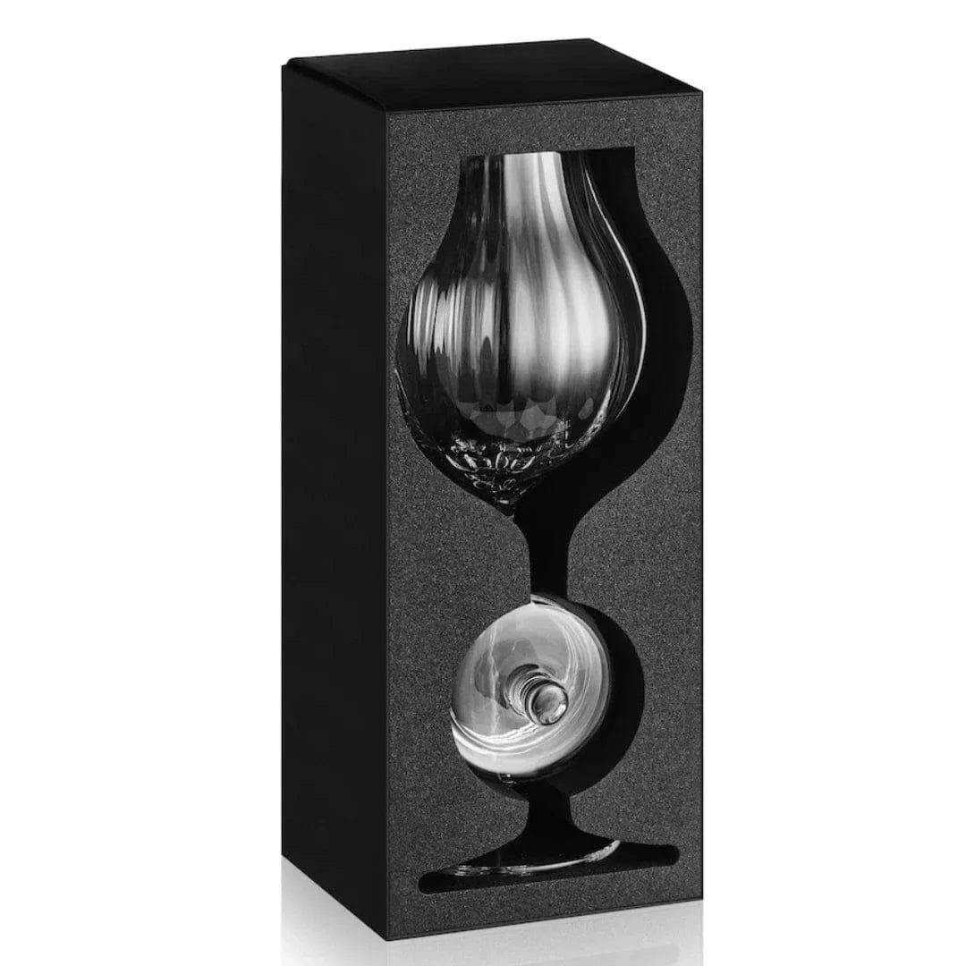Whisky glass G610 – 200 ml – with lid – handmade – Amber Glass – image 4