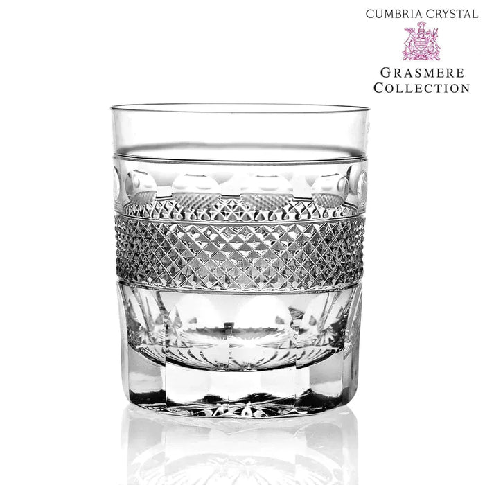 Whiskyglas Grasmere – Double Old Tumbler – Handgemaakt – Loodkristal – Cumbria Crystal England