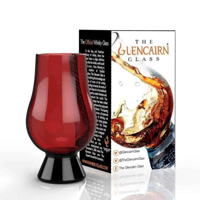 Verre à whisky rouge – Dégustation à l'aveugle – Glencairn Crystal Scotland