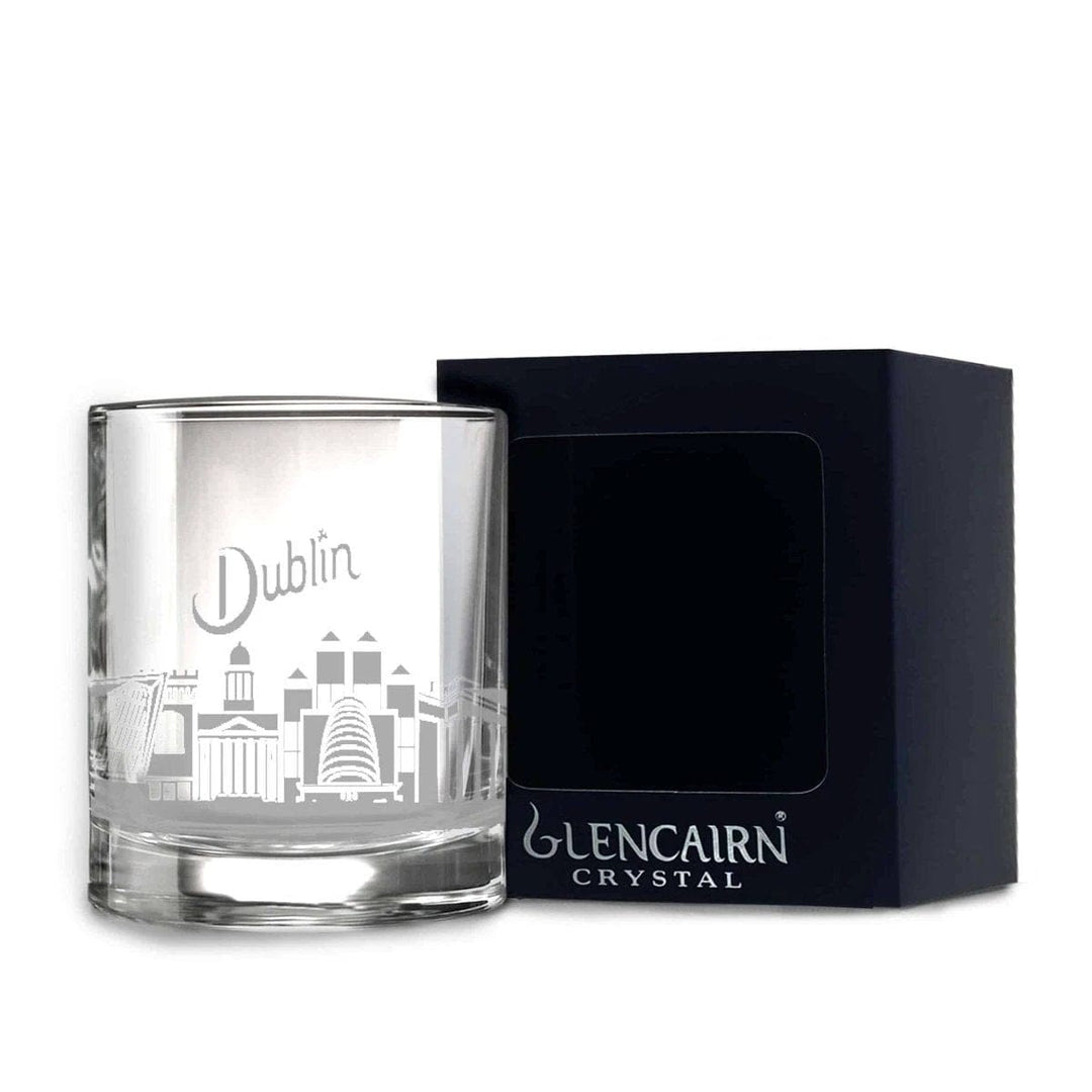 Whiskyglas Skyline Dublin – Gegraveerd – Glencairn Crystal Scotland