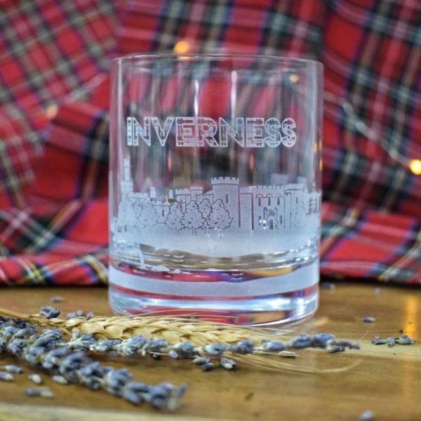 Whiskyglas Skyline Inverness – Gegraveerd – Glencairn Crystal Scotland – afbeelding 2
