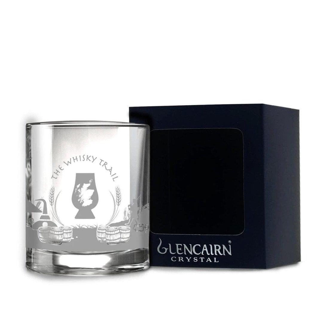 Whiskyglas Skyline Whisky Trail – Gegraveerd – Glencairn Crystal Scotland