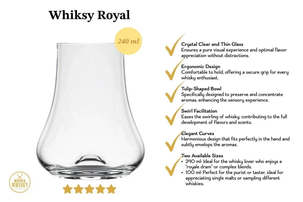 Whisky glass 'Whisky Royal' – 240 ml – 5+1 free – Wholesale pack – Mood4Whisky – image 4