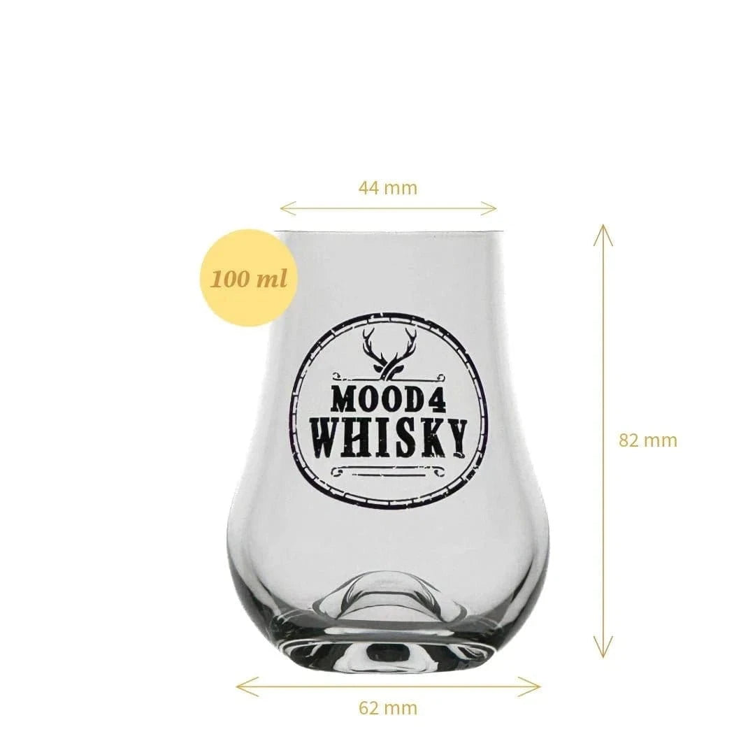 Whiskyglas 'Whisky Taster' mit Logo – 100 ml – Verkostungsglas – 5+1 gratis – Großhandelsverpackung – Mood4Whisky – Bild 2