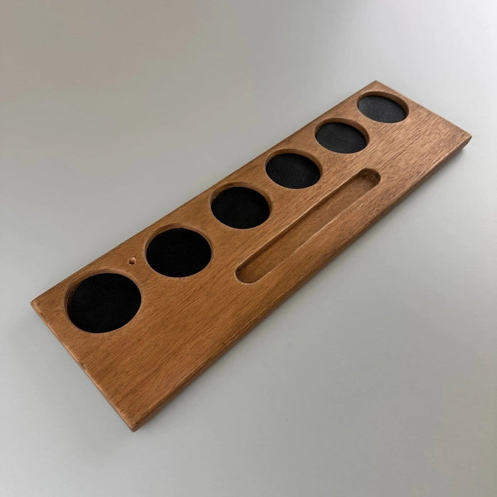 Wide whisky glass holder for 6 glasses (glasses not included) – Handmade – E.W.B. Belgium