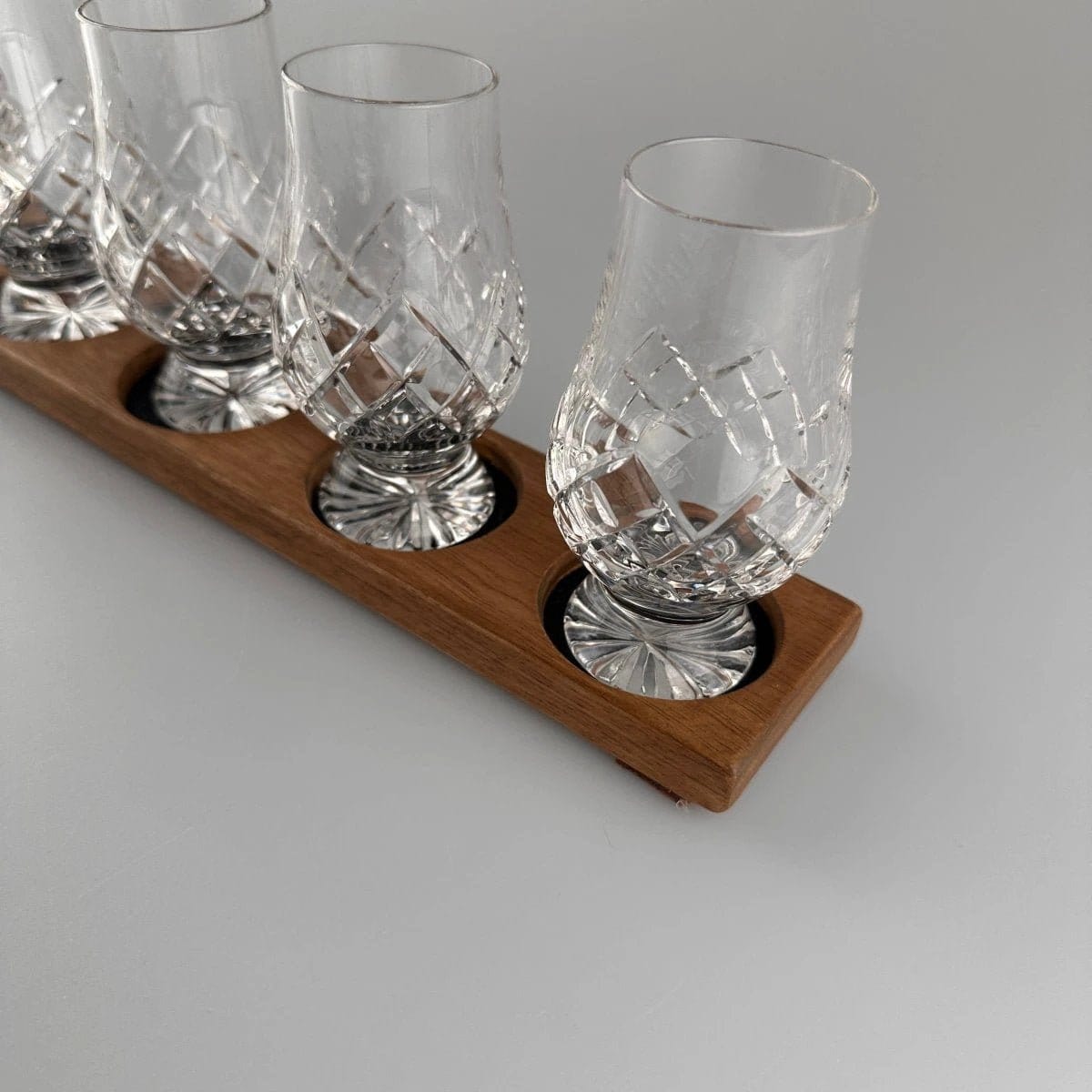 Porte-verres à whisky avec verres – Fait main – E.W.B. Belgique – image 5