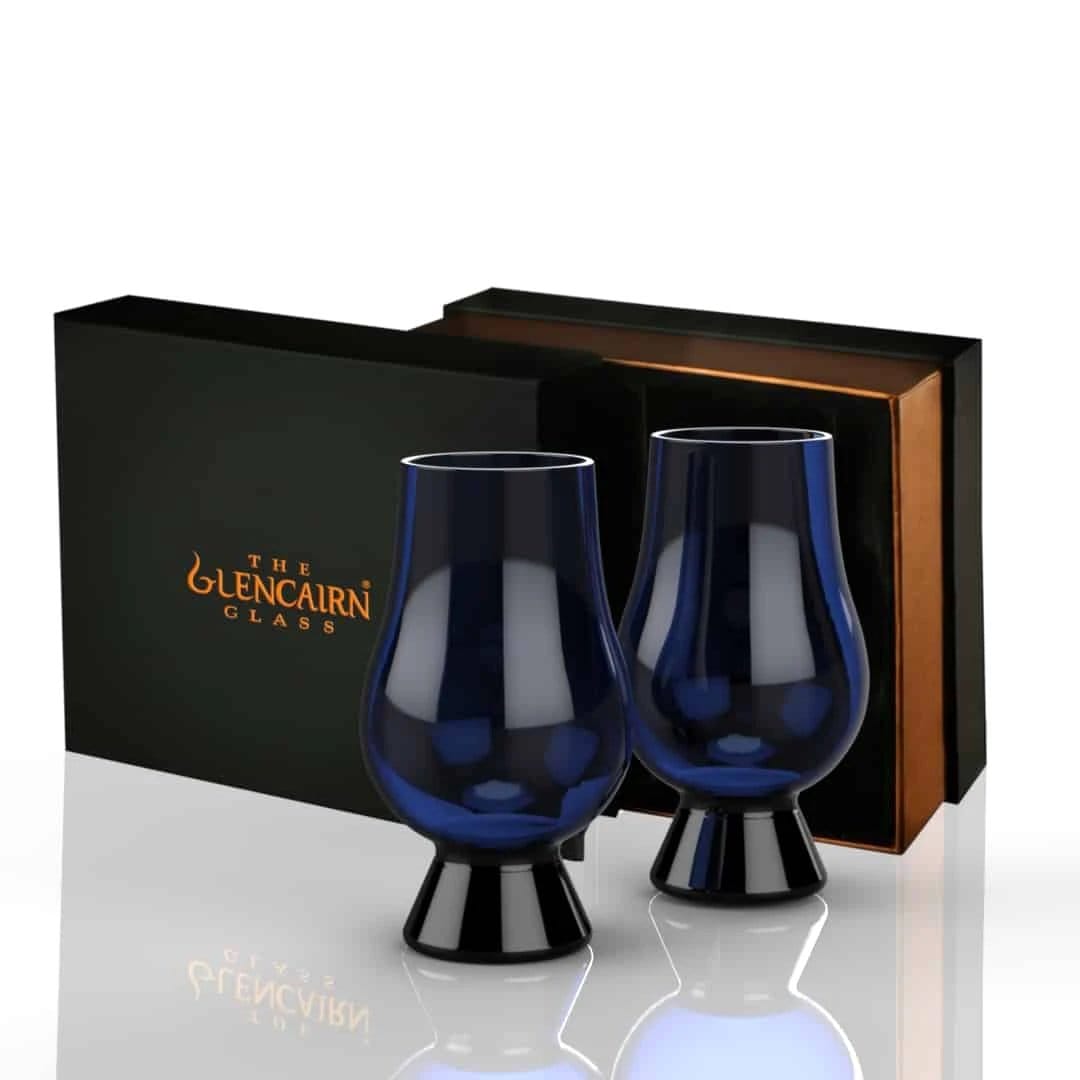 Whiskyglazen blauw 2 stuks – Blind Tasting – Geschenkverpakking – Glencairn Crystal Scotland