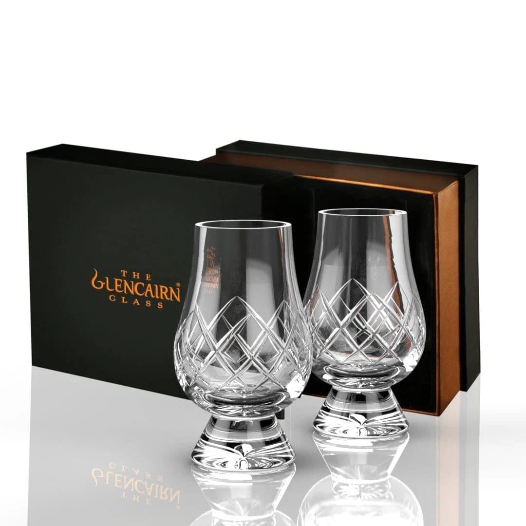 Whiskyglazen Cut 2 stuks – Geschenkverpakking – Loodkristal – Glencairn Crystal Scotland