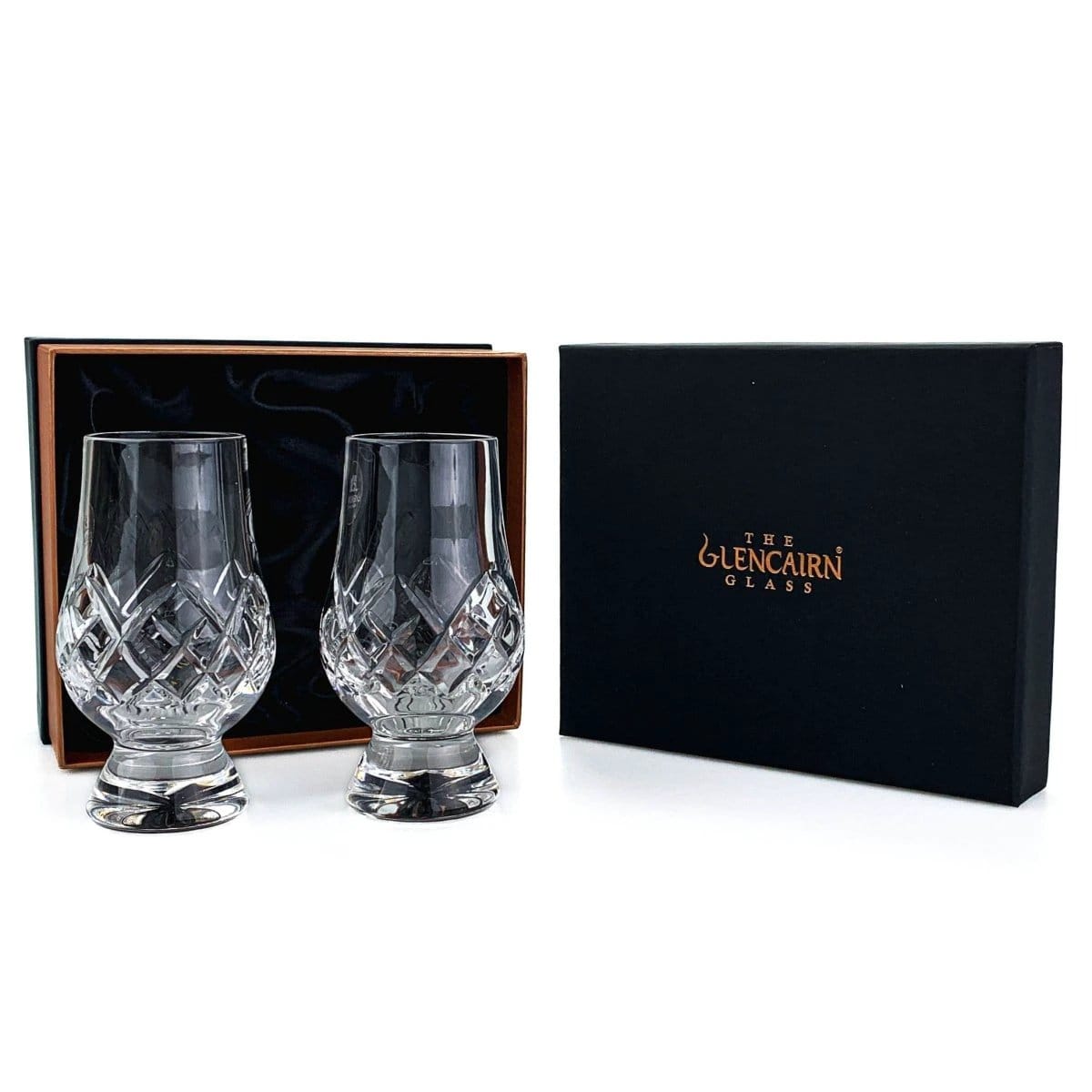 Whiskyglazen Cut 2 stuks – Geschenkverpakking – Loodkristal – Glencairn Crystal Scotland – afbeelding 3