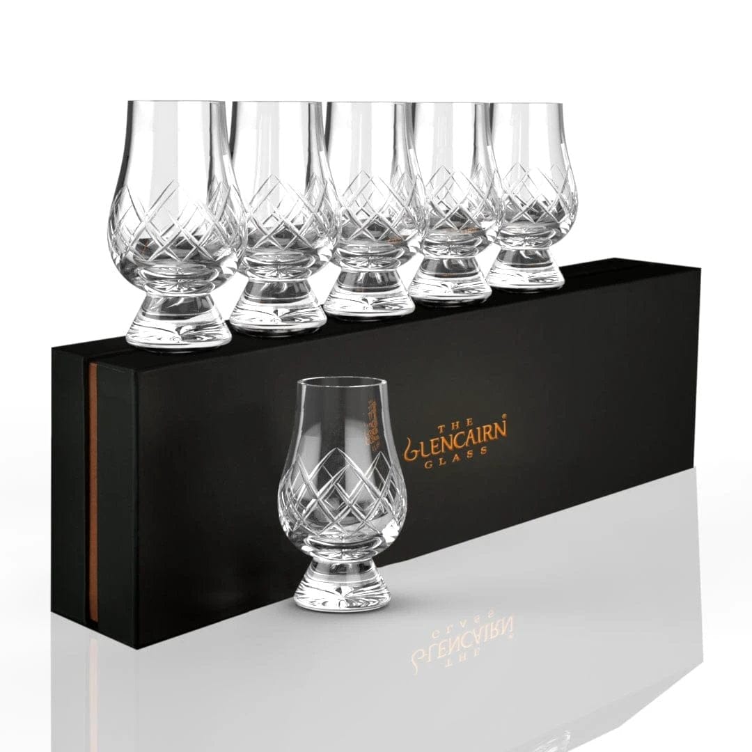 Whiskygläser Cut 6 Stück – Geschenkverpackung – Bleikristall – Glencairn Crystal Scotland