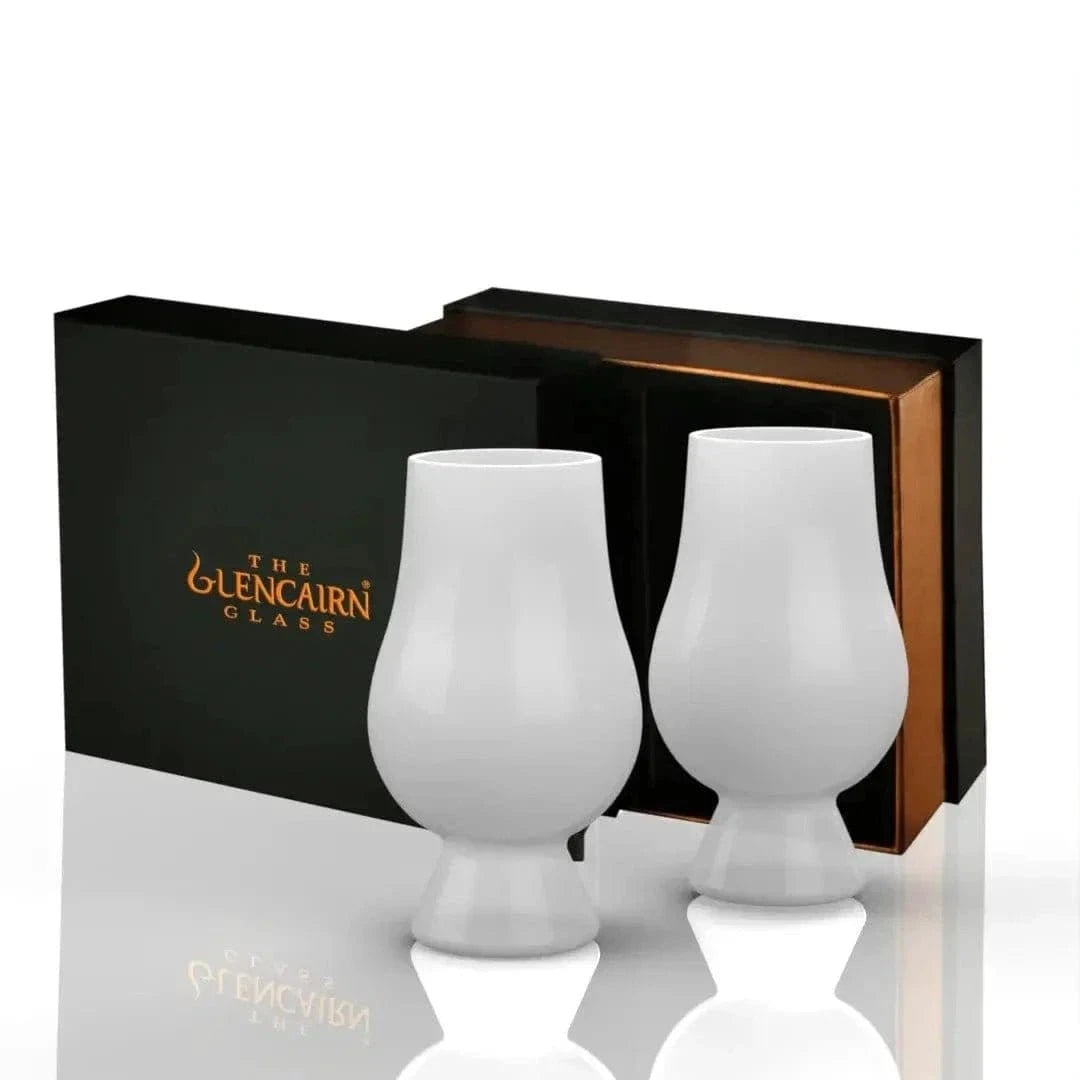 White whisky glasses, set of 2 – Blind Tasting – Gift packaging – Glencairn Crystal Scotland