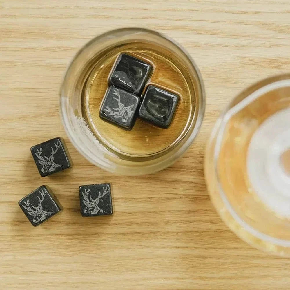 Whisky stones Red deer – Engraved – Just Slate Company Scotland – image 4