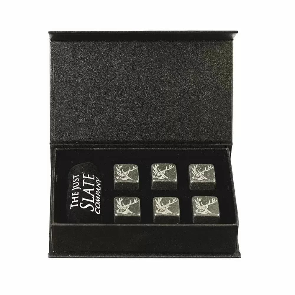 Whiskysteine Rothirsch – Graviert – Just Slate Company Scotland