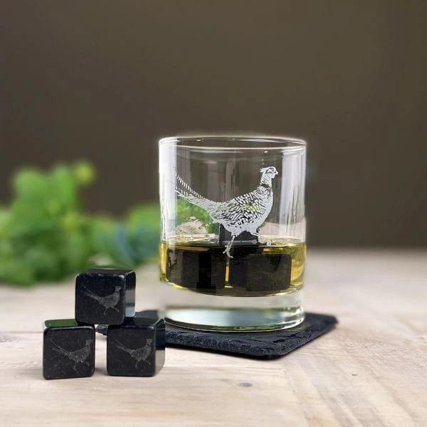 Pierres à whisky Faisan – Gravées – Just Slate Company Scotland – image 2