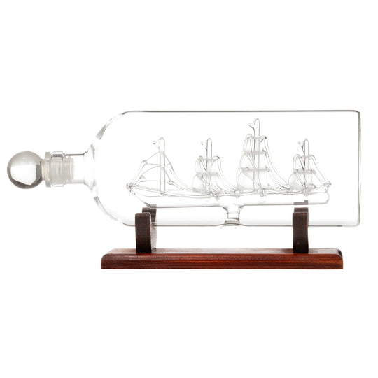 Original Products UK – Whisky Decanter – Handmade Glass – Ship in Bottle – 750 ml - Mood4whisky