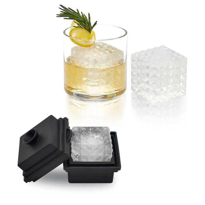 Große quadratische Eiswürfelform aus Silikon 4,5x4,5 cm – Mood4Whisky
