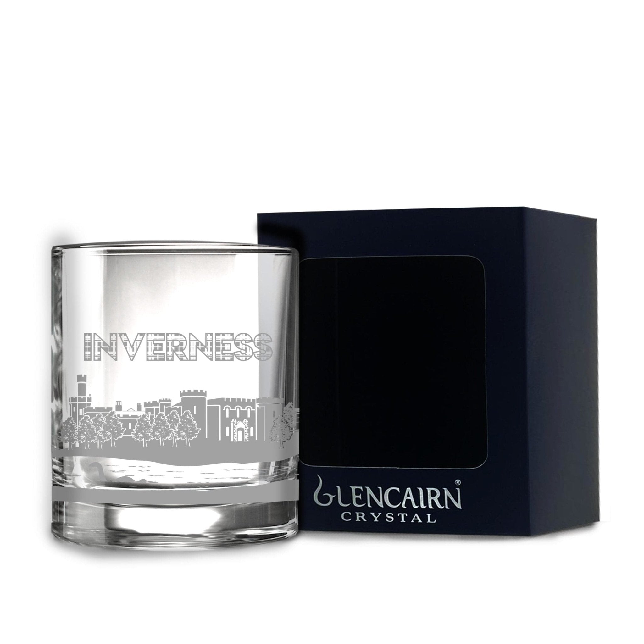 Skyline – Inverness Whisky Tumbler – Engraved Crystal – Gift Box - Mood4whisky