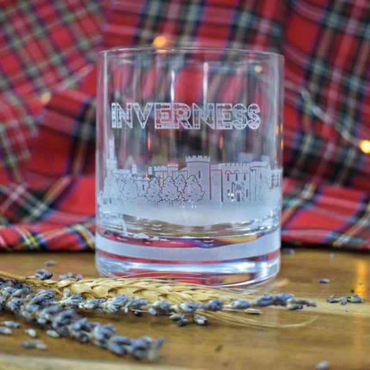 Skyline – Inverness Whisky Tumbler – Engraved Crystal – Gift Box - Mood4whisky