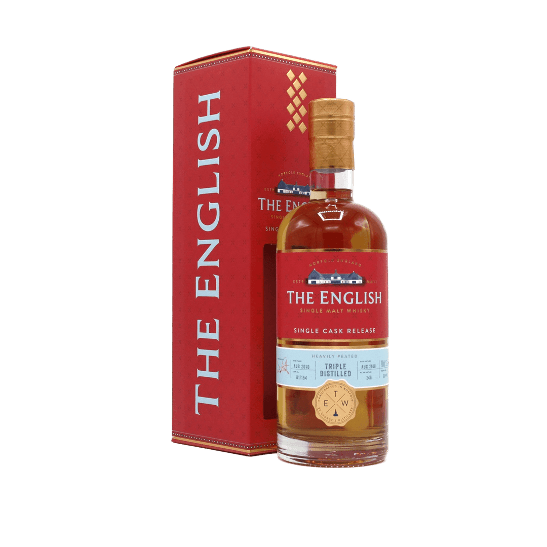The English Whisky Co. Red Range Cask Strength Smoked Triple Distilled