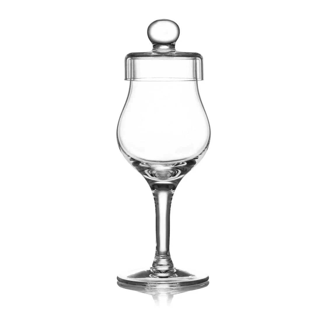 Whiskyglas G100 – 100 ml – mit Deckel – handgefertigt – Amber Glass