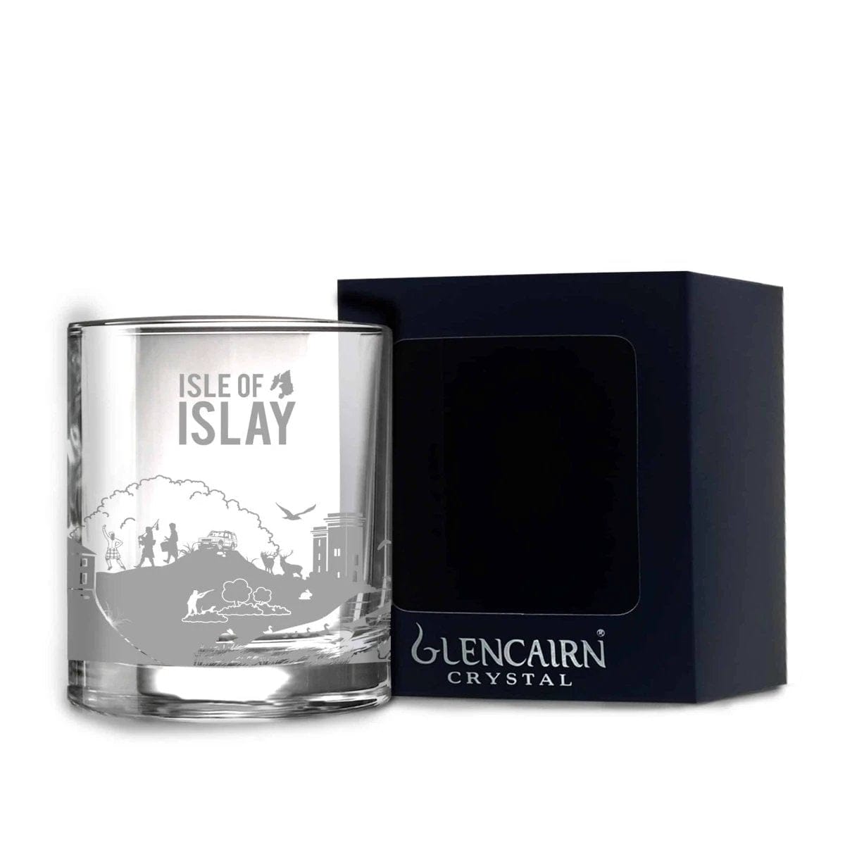 Verre à whisky Skyline Isle of Islay – Gravé – Glencairn Crystal Scotland